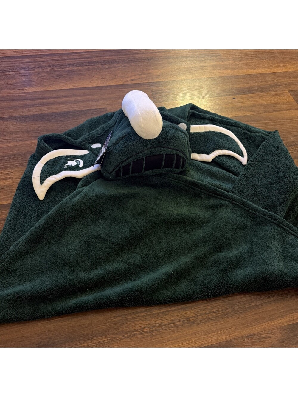 Comfy Critters Collegiate Michigan State Spartans Blanket For Child NWT